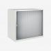 Bisley 800mm wide Essentials Tambour Unit (693mm) (1 shelf) Traffic White