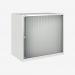 Bisley 800mm wide Essentials Tambour Unit (693mm) (1 shelf) Traffic White