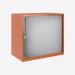 Bisley 800mm wide Essentials Tambour Unit (693mm) (1 shelf) Bisley Orange