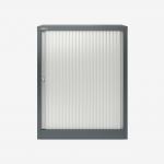 Bisley 800mm wide Essentials Tambour Unit (1000mm) (1 shelf) Anthracite Grey