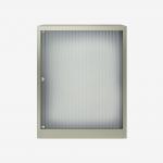 Bisley 800mm wide Essentials Tambour Unit (1000mm) (1 shelf) Goose Grey