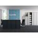 Bisley 800mm wide Essentials Tambour Unit (1070mm) (1 shelf) Oxford Blue