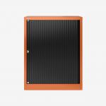 Bisley 800mm wide Essentials Tambour Unit (1070mm) (1 shelf) Bisley Orange