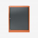 Bisley 800mm wide Essentials Tambour Unit (1070mm) (1 shelf) Bisley Orange