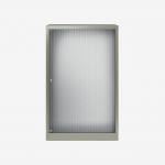 Bisley 800mm wide Essentials Tambour Unit (1270mm) (2 shelves) Goose Grey