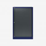 Bisley 800mm wide Essentials Tambour Unit (1270mm) (2 shelves) Oxford Blue