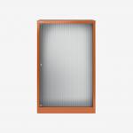 Bisley 800mm wide Essentials Tambour Unit (1270mm) (2 shelves) Bisley Orange