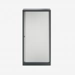 Bisley 800mm wide Essentials Tambour Unit (1570mm) (3 shelves) Anthracite Grey