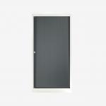 Bisley 800mm wide Essentials Tambour Unit (1570mm) (3 shelves) Chalk