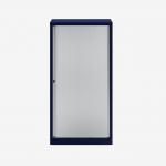 Bisley 800mm wide Essentials Tambour Unit (1570mm) (3 shelves) Oxford Blue
