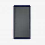 Bisley 800mm wide Essentials Tambour Unit (1570mm) (3 shelves) Oxford Blue