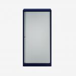 Bisley 800mm wide Essentials Tambour Unit (1570mm) (3 shelves) Oxford Blue