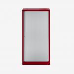 Bisley 800mm wide Essentials Tambour Unit (1570mm) (3 shelves) Cardinal Red