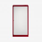 Bisley 800mm wide Essentials Tambour Unit (1570mm) (3 shelves) Cardinal Red