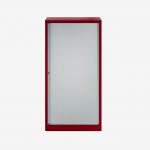Bisley 800mm wide Essentials Tambour Unit (1570mm) (3 shelves) Cardinal Red