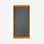 Bisley 800mm wide Essentials Tambour Unit (1570mm) (3 shelves) Bisley Orange