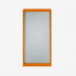 Bisley 800mm wide Essentials Tambour Unit (1570mm) (3 shelves) Bisley Orange