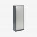 Bisley 800mm wide Essentials Tambour Unit (1970mm) (4 shelves) Anthracite Grey