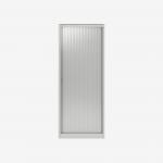 Bisley 800mm wide Essentials Tambour Unit (1970mm) (4 shelves) Chalk