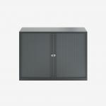 Bisley 1000mm wide Essentials Tambour Unit (693mm) (1 shelf) Anthracite Grey