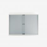 Bisley 1000mm wide Essentials Tambour Unit (693mm) (1 shelf) Chalk