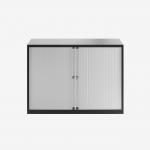 Bisley 1000mm wide Essentials Tambour Unit (693mm) (1 shelf) Black