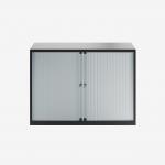 Bisley 1000mm wide Essentials Tambour Unit (693mm) (1 shelf) Black