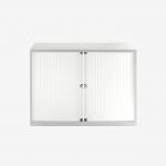 Bisley 1000mm wide Essentials Tambour Unit (693mm) (1 shelf) Goose Grey