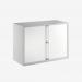 Bisley 1000mm wide Essentials Tambour Unit (693mm) (1 shelf) Goose Grey