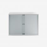 Bisley 1000mm wide Essentials Tambour Unit (693mm) (1 shelf) Goose Grey