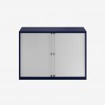 Bisley 1000mm wide Essentials Tambour Unit (693mm) (1 shelf) Oxford Blue