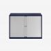 Bisley 1000mm wide Essentials Tambour Unit (693mm) (1 shelf) Oxford Blue