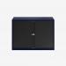 Bisley 1000mm wide Essentials Tambour Unit (693mm) (1 shelf) Oxford Blue
