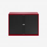 Bisley 1000mm wide Essentials Tambour Unit (693mm) (1 shelf) Cardinal Red