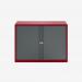 Bisley 1000mm wide Essentials Tambour Unit (693mm) (1 shelf) Cardinal Red