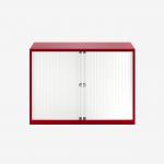 Bisley 1000mm wide Essentials Tambour Unit (693mm) (1 shelf) Cardinal Red