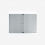 Bisley 1000mm wide Essentials Tambour Unit (693mm) (1 shelf) Traffic White