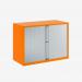 Bisley 1000mm wide Essentials Tambour Unit (693mm) (1 shelf) Bisley Orange