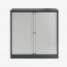 Bisley 1000mm wide Essentials Tambour Unit (1000mm) (1 shelf) Anthracite Grey