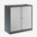 Bisley 1000mm wide Essentials Tambour Unit (1000mm) (1 shelf) Anthracite Grey
