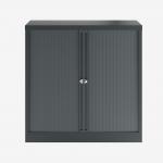 Bisley 1000mm wide Essentials Tambour Unit (1000mm) (1 shelf) Anthracite Grey