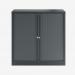 Bisley 1000mm wide Essentials Tambour Unit (1000mm) (1 shelf) Anthracite Grey