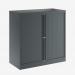 Bisley 1000mm wide Essentials Tambour Unit (1000mm) (1 shelf) Anthracite Grey