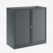 Bisley 1000mm wide Essentials Tambour Unit (1000mm) (1 shelf) Anthracite Grey