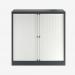 Bisley 1000mm wide Essentials Tambour Unit (1000mm) (1 shelf) Anthracite Grey