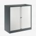 Bisley 1000mm wide Essentials Tambour Unit (1000mm) (1 shelf) Anthracite Grey