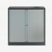 Bisley 1000mm wide Essentials Tambour Unit (1000mm) (1 shelf) Anthracite Grey