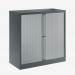 Bisley 1000mm wide Essentials Tambour Unit (1000mm) (1 shelf) Anthracite Grey