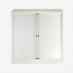 Bisley 1000mm wide Essentials Tambour Unit (1000mm) (1 shelf) Chalk