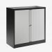 Bisley 1000mm wide Essentials Tambour Unit (1000mm) (1 shelf) Black
